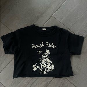 John Galt Rough Rider Cropped Tee
